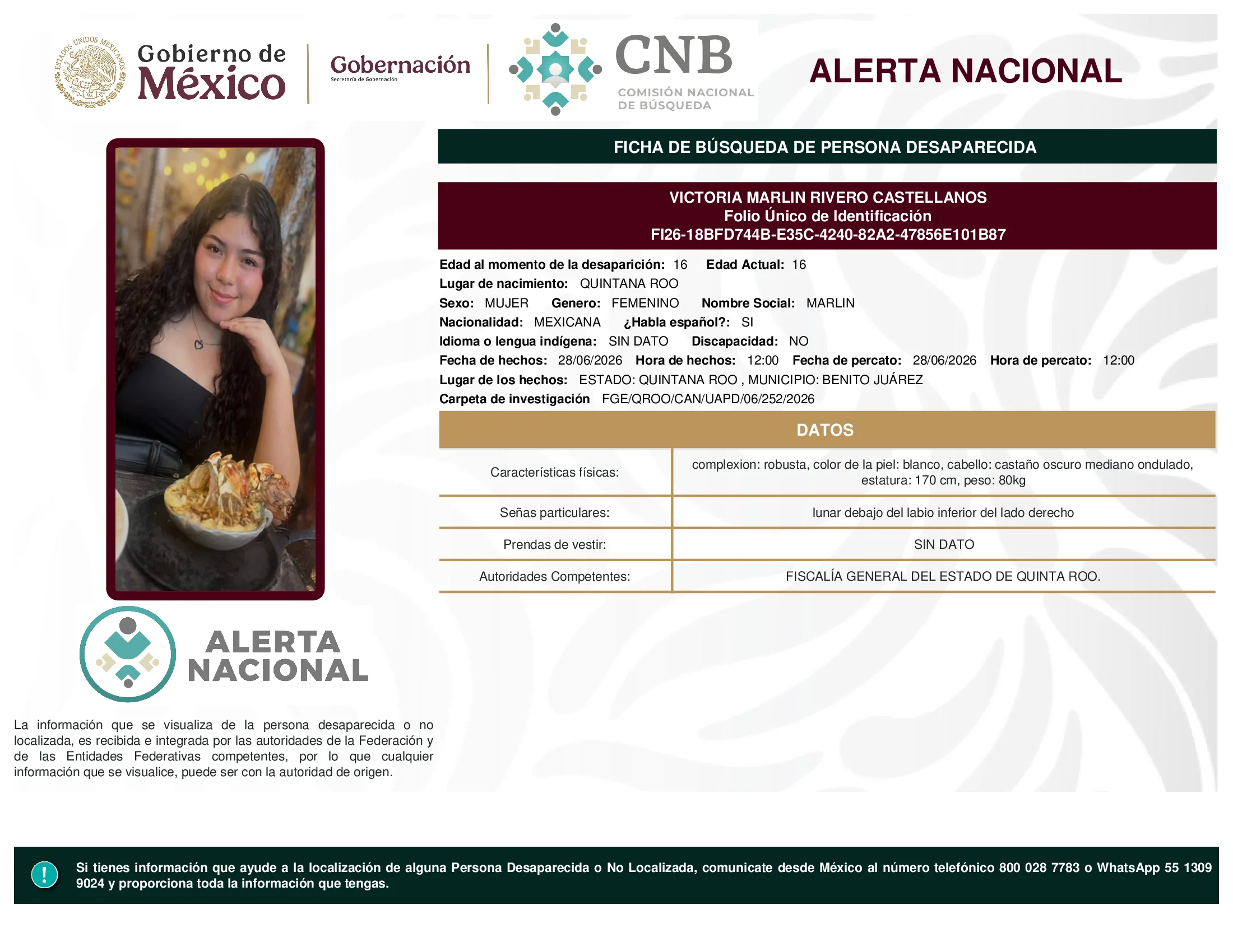 Victoria Marlin Rivero Castellanos