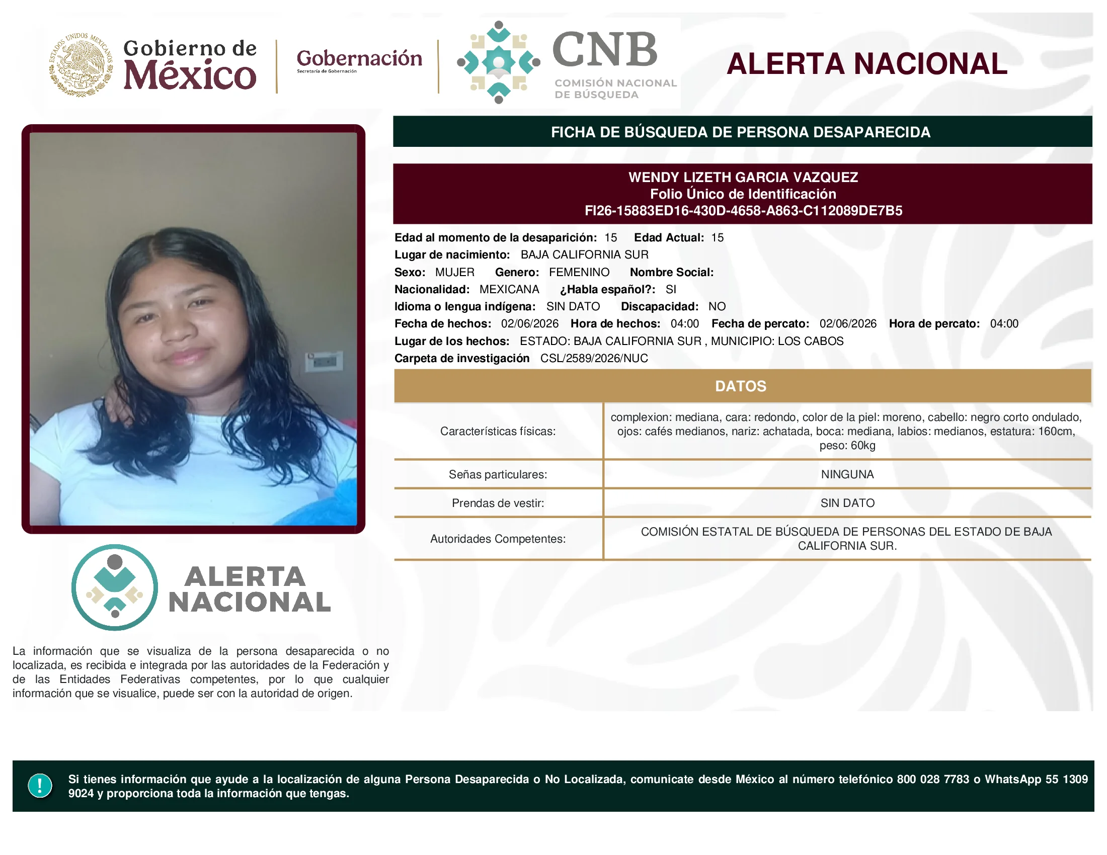 Wendy Lizeth Garcia Vazquez