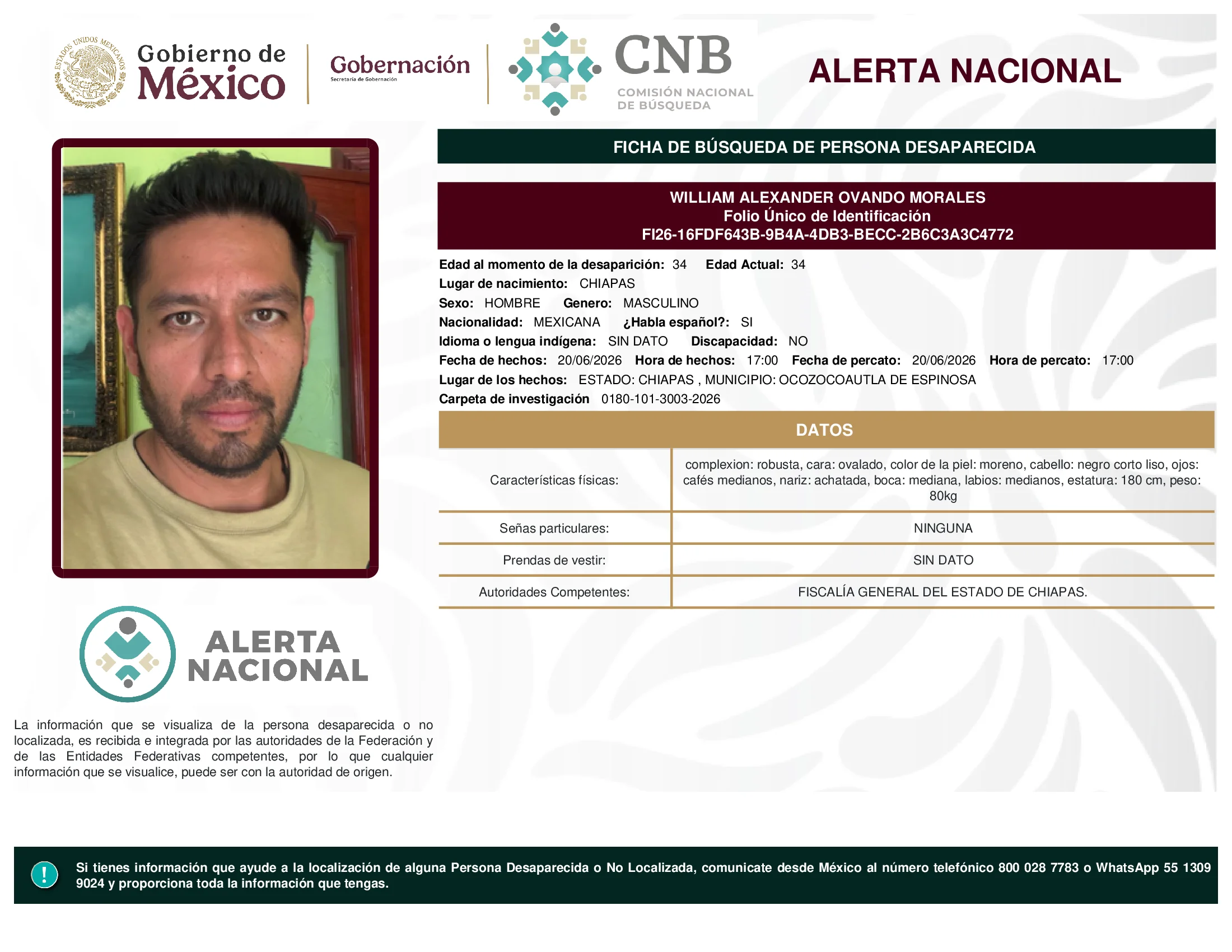William Alexander Ovando Morales
