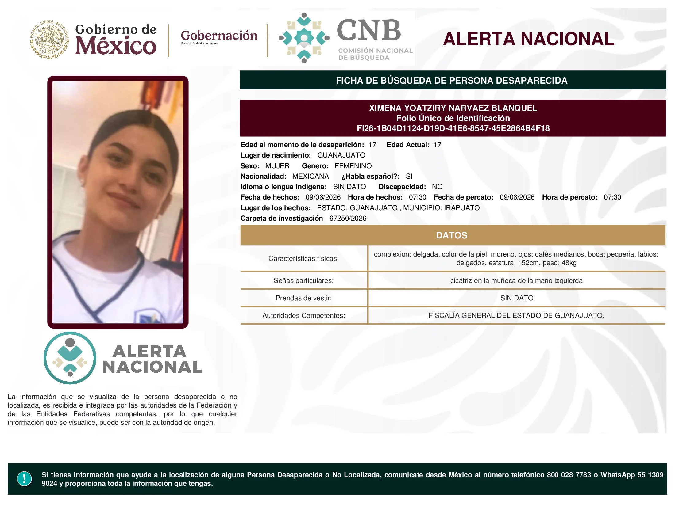 Ximena Yoatziry Narvaez Blanquel