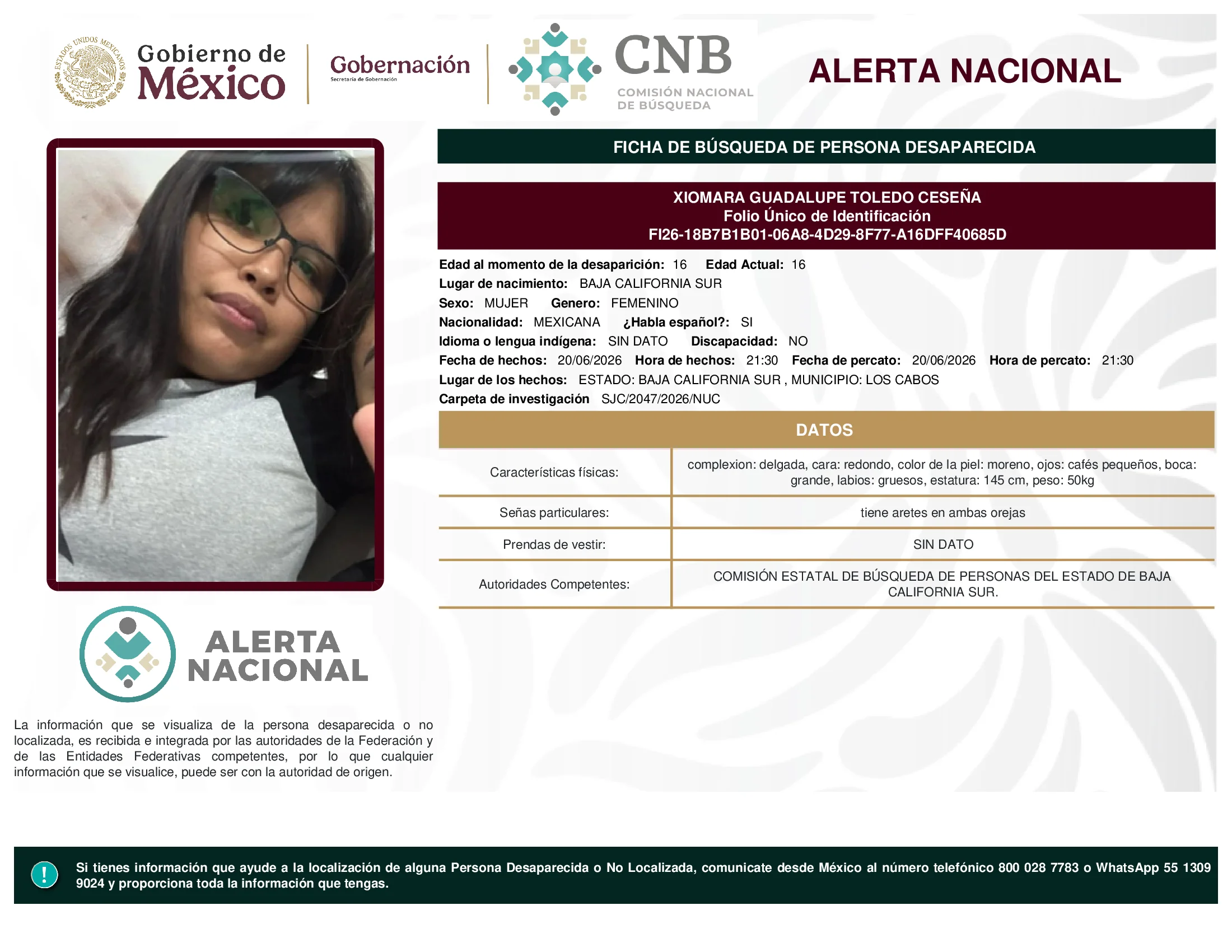 Xiomara Guadalupe Toledo Ceseña