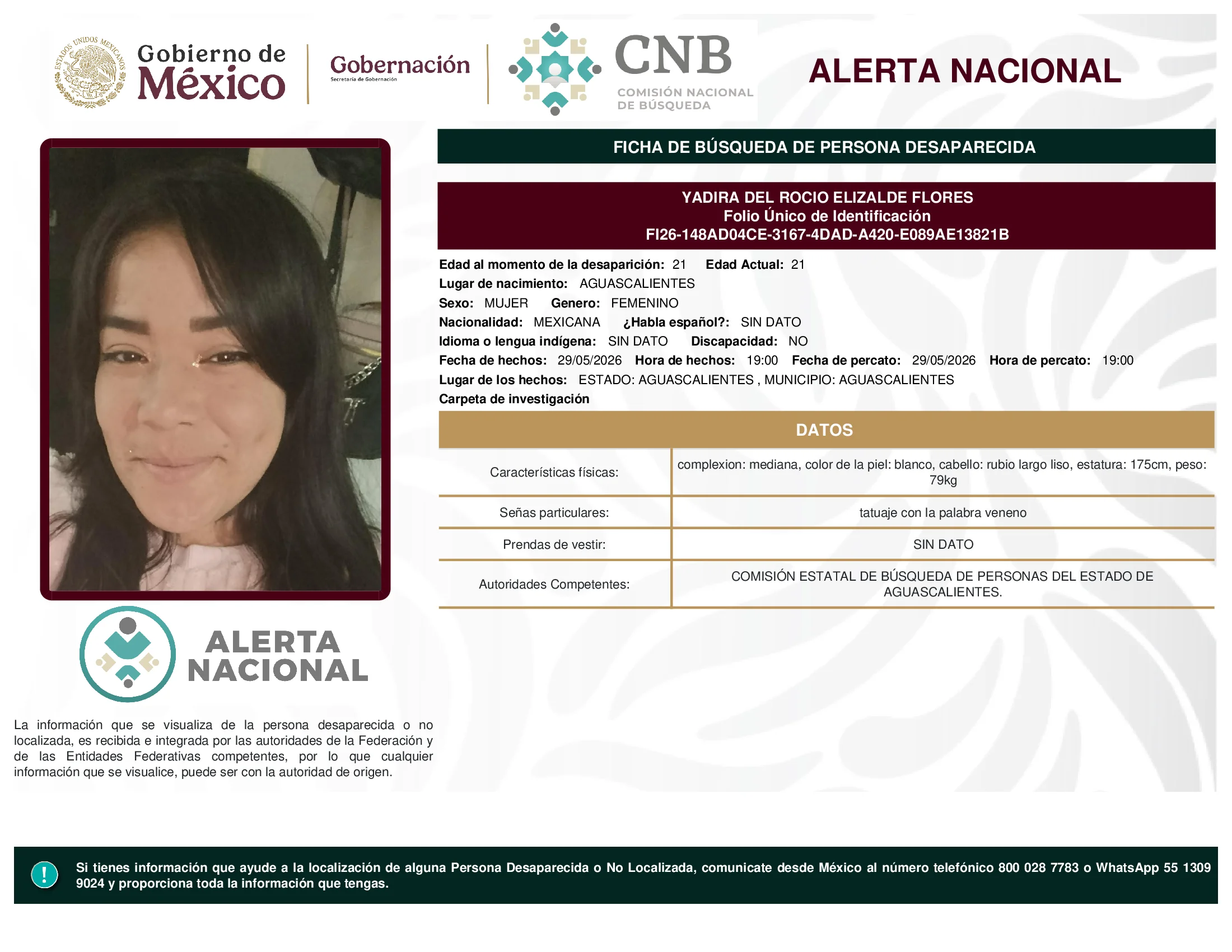 Yadira Del Rocio Elizalde Flores