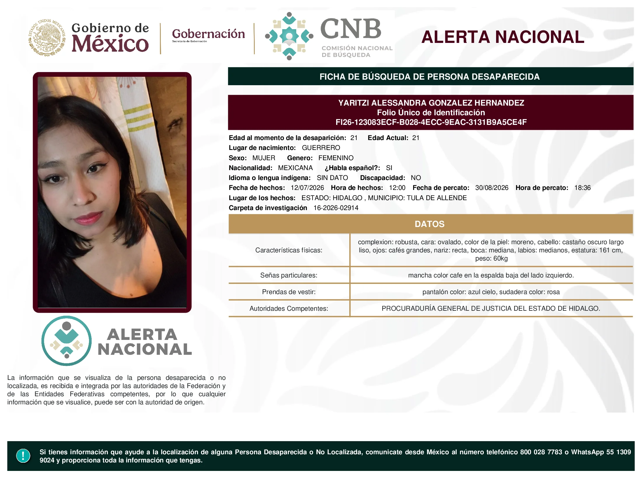 Yaritzi Alessandra Gonzalez Hernandez