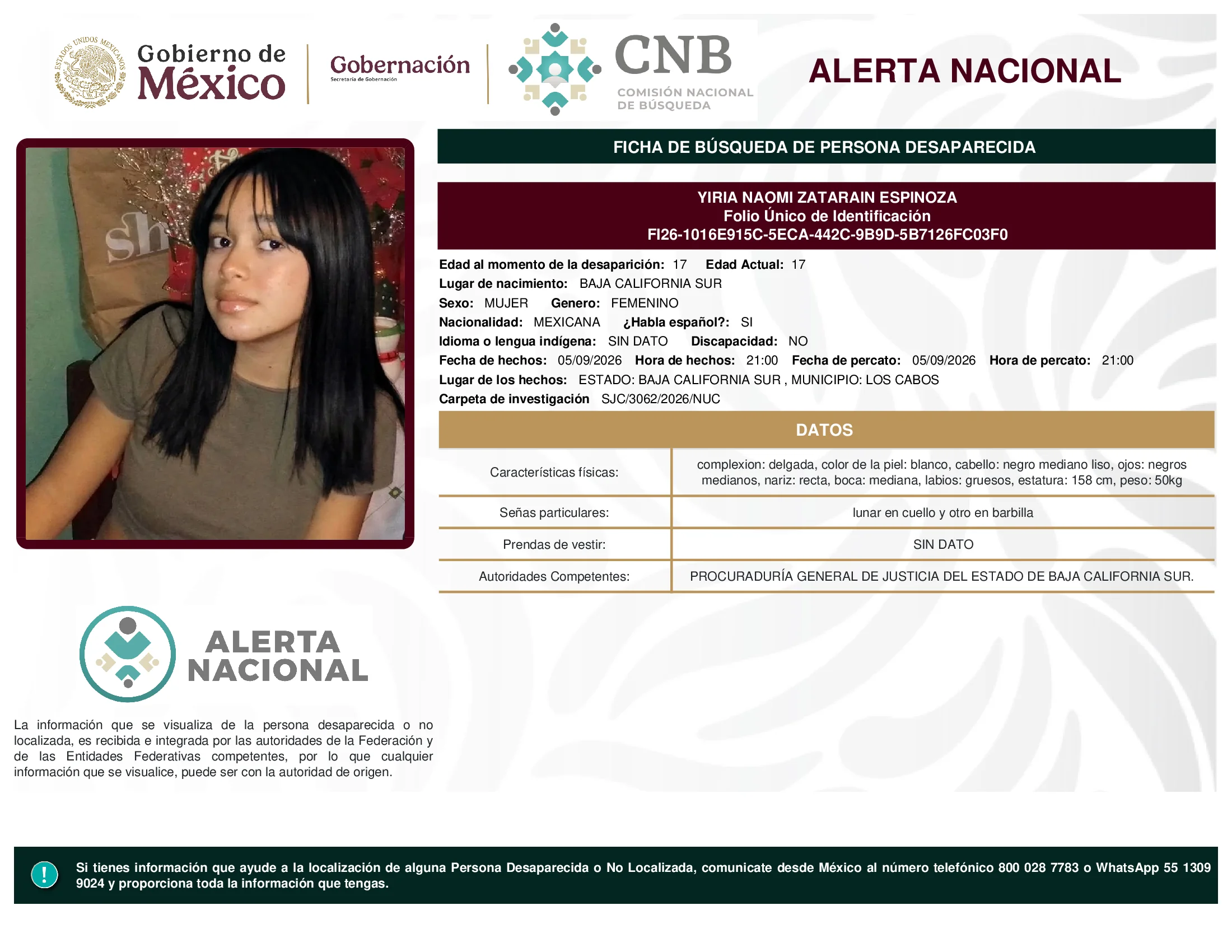 Yiria Naomi Zatarain Espinoza