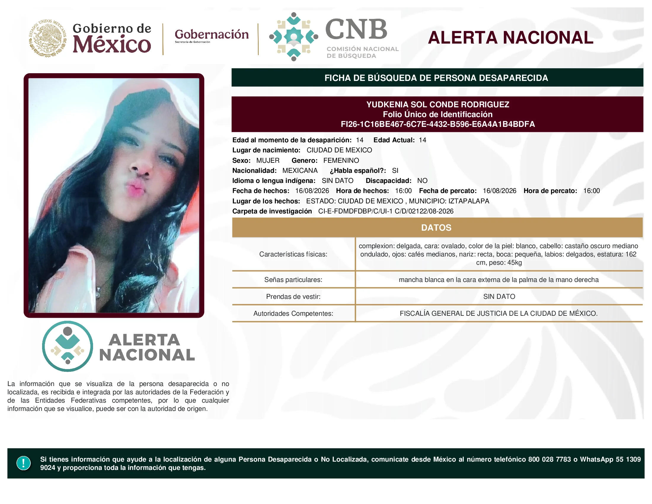 Yudkenia Sol Conde Rodriguez